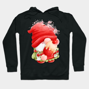 Chillin' with Gnomies: A Frosty Popsicle Adventure (Cherry/Black) Hoodie